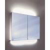 Schneider GraceLine GRL 100 2 FL spiegelkast met 2 deuren met TL verlichting 100x70cm aluminium 2000023 Schneider GraceLine GRL 100 2 FL spiegelkast met 2 deuren met TL verlichting 100x70cm aluminium 2000023