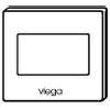 Viega set de finition pour urinoir avec plaque de commande Visign for Style 12 commande manuelle chromé 0500076