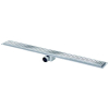 Van Den Berg afvoergoot 110cm met flens zijafvoer 50mm RVS GA83406 Van Den Berg afvoergoot 110cm met flens zijafvoer 50mm RVS GA83406