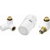 Vasco Jeu de robinets équerre droite avec tête thermostatique blanc 7230022