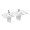 Ideal Standard Connect wastafel dubbel 130x49cm wit 0466390 Ideal Standard Connect wastafel dubbel 130x49cm wit 0466390