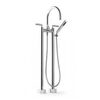 Dornbracht Tara Classic badkraan met omstel inclusief standpijpen 628mm inclusief garnituur platina 0480842 Dornbracht Tara Classic badkraan met omstel inclusief standpijpen 628mm inclusief garnituur platina 0480842