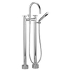 Dornbracht Tara Robinet de baignoire sur pied 63cm avec inverseur et garniture de douche Platine mat 0480248 Dornbracht Tara Robinet de baignoire sur pied 63cm avec inverseur et garniture de douche Platine mat 0480248