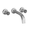 Dornbracht LaFleur exclusive Robinetterie murale pour lavabo sans garniture d'écoulement, poignees en cristal transparent STRaSS® Swarovski® Crystal, transparente Chrome 0470568 Dornbracht LaFleur exclusive Robinetterie murale pour lavabo sans garniture d'écoulement, poignees en cristal transparent STRaSS® Swarovski® Crystal, transparente Chrome 0470568