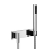 Dornbracht douchegarnituur met afdekplaat platina mat 0470488 Dornbracht douchegarnituur met afdekplaat platina mat 0470488