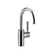 Dornbracht Tara Logic wastafelkraan sprong 15,5cm met waste rechts platina mat 0474745
