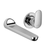 Dornbracht L Aura afbouwdeel v 2 gats inbouw wandkraan met uitloop chroom 0475704 Dornbracht L Aura afbouwdeel v 2 gats inbouw wandkraan met uitloop chroom 0475704