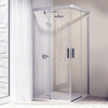 Huppe Design Elegance hoekinstap 2 delig met schuifdeuren 100x100x190cm zilvermat profiel en helder glas 7778533 Huppe Design Elegance hoekinstap 2 delig met schuifdeuren 100x100x190cm zilvermat profiel en helder glas 7778533