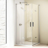 Huppe Design elegance porte battante 90x190cm profil gauche argent mat et verre clair 7778311 Huppe Design elegance porte battante 90x190cm profil gauche argent mat et verre clair 7778311