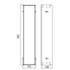 Emco Asis Module 150 montageraam voor inbouw toiletmodule 174x805cm 0630949 Emco Asis Module 150 montageraam voor inbouw toiletmodule 174x805cm 0630949
