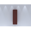 H&R Badmeubelen Juice Halfhoge Kast - 40x35x130cm - met ronde hoeken - 3D-front - 1 deur - linksdraaiend - terra mat SW875328