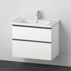 Duravit D-neo Meubelset - met wastafelonderbouwkast - met 2 laden - met softclose - 80x20x48cm - inclusief wastafel - mat wit SW641935