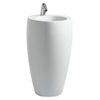 Laufen Alessi One lavabo autoportant 53x53x90cm 1 trou de robinet inclus. clou céramique lcc-blanc 0084185