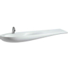 Laufen Alessi One lavabo plan de toilette 160x50x16.5cm 1 trou de robinetterie incl. clou céramique lcc-blanc 0084183