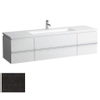 Laufen Case meuble bas avec 2 portes et 2 tiroirs 180x475x46cm v living lavabo carré 816438 chêne anthracite 0084245 Laufen Case meuble bas avec 2 portes et 2 tiroirs 180x475x46cm v living lavabo carré 816438 chêne anthracite 0084245