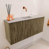 Mondiaz JOYA-DLUX 90cm meuble de toilette - couleur Dusk - Vasque FAYE position Milieu Sans trou de robinet couleur Glace. SW1423157
