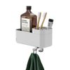 Tiger 2-Store Opbergbakje met handdoekhaak en tandenborstelhouder 25 cm Wit SW916676