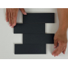 ÉCHANTILLON Terravito Nocino carreau mural - 6x18.6cm - Mercury mat (anthracite) SW1221486