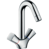 Hansgrohe Logis 1 gats wastafelkraan 180 met waste chroom 0605663 Hansgrohe Logis 1 gats wastafelkraan 180 met waste chroom 0605663