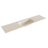 Mondiaz BIG small Linen solid surface inbouw wastafel 190cm midden SW434453 Mondiaz BIG small Linen solid surface inbouw wastafel 190cm midden SW434453