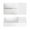 Clou Vale Lavabo - 38x19x7cm - trou de robinet pré-percé à droite - blanc mat SW636631