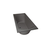 Xenz Lagoon Duobad - 180x80x53 - afvoer Midden - acryl - antraciet SW103179