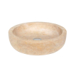 Forzalaqua Verona waskom 40x40x12cm 40cm ROND Travertin gezoet beige FO100008 Forzalaqua Verona waskom 40x40x12cm 40cm ROND Travertin gezoet beige FO100008
