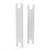 Stelrad set panneaux latéraux pour radiateur type 21 x7.9cm Acier Blanc brillant 8223383