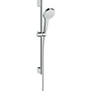 Hansgrohe Croma select s ensemble barre de douche coulissante 65cm 1 jet blanc chrome GA11101