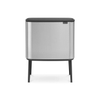 Brabantia Bo Touch Bin Poubelle - 3x11 litres - 3 seau intérieur en plastiques - matt steel fingerprint proof SW1117526