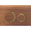 Plaque de commande Geberit Sigma50 - chasse d'eau à 2 boutons - ronde - laiton/noyer américain SW420749