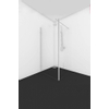 Van Rijn Products ST01 paroi de douche - 100x200cm - verre transparent - partie en équerre - partie pivotante - chromé SW405568