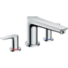 Hansgrohe Talis e afdekset 3 gats badrandcombinatie chroom SW31953 Hansgrohe Talis e afdekset 3 gats badrandcombinatie chroom SW31953
