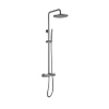 FortiFura Calvi regendoucheset met thermostaat hoofddouche 21,8cm staaf handdouche Gunmetal PVD SW766535 FortiFura Calvi regendoucheset met thermostaat hoofddouche 21,8cm staaf handdouche Gunmetal PVD SW766535