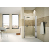 Novellini Giada porte pivotante pour niche 1B 87 90x195cm droite profil blanc et verre clair 0334539