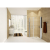 Novellini Giada Cabine de douche Quart de rond avec Portes pivotantes 94 97x195cm R100 Profilé Chrome mat et Verre transparent 0334507 Novellini Giada Cabine de douche Quart de rond avec Portes pivotantes 94 97x195cm R100 Profilé Chrome mat et Verre transparent 0334507