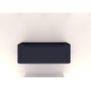 H&R badmeubelen Juice Meuble sous vasque - 120x45x40cm - coins arrondis - 1 tiroir - poignée intégrée - dark blue mat SW867500