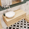Mondiaz LUSH Meuble salle de bains avec 1 tiroir lavabo BARCO 100x30x45cm Gauche sans trou de robinet Washed oak SW409550