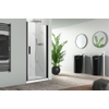 Nemo Pina porte pivotante 80x200cm 6mm Verre de sécurité clair avec anti-calcaire gauche et droite Noir SW636682
