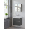 Bruynzeel Pinto Meuble avec armoire miroir 60cm avec lavabo et éclairage led graphite GA12317 Bruynzeel Pinto Meuble avec armoire miroir 60cm avec lavabo et éclairage led graphite GA12317