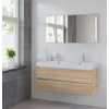 Bruynzeel Palitano badmeubelset 120x56.5x46cm spiegel dubbele kom bardolino GA10430 Bruynzeel Palitano badmeubelset 120x56.5x46cm spiegel dubbele kom bardolino GA10430