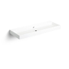 Clou Wash Me lavabo 110x42cm sans bonde pierre minérale Blanc SW9253