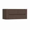 H&R Badmeubelen Juice Wastafelonderkast - 120x45x50cm - afgeronde hoeken - 2 lades - geïntegreerde greep - coffee SW1489850