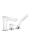 Hansgrohe PuraVida Mélangeur bain sur gorge 3 trous avec garniture de douche chrome GA18454 Hansgrohe PuraVida Mélangeur bain sur gorge 3 trous avec garniture de douche chrome GA18454