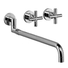 Dornbracht Tara afbouwdeel voor 3 gats keukenwandkraan sprong 32.5 49.5cm chroom 0470640 Dornbracht Tara afbouwdeel voor 3 gats keukenwandkraan sprong 32.5 49.5cm chroom 0470640