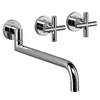 Dornbracht Tara afbouwdeel voor 3 gats keukenwandkraan sprong 30cm platina mat 0470639 Dornbracht Tara afbouwdeel voor 3 gats keukenwandkraan sprong 30cm platina mat 0470639