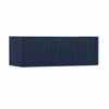 H&R Badmeubelen Juice Wastafelonderkast - 120x45x40cm - rechterhoek afgerond - 3D-front - 2 lades - geïntegreerde greep - blue oak SW1259984