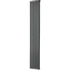 Plieger Venezia designradiator dubbel verticaal 1970x304mm 1168W antraciet metallic 7252687 Plieger Venezia designradiator dubbel verticaal 1970x304mm 1168W antraciet metallic 7252687