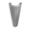 Vasco Carre Demi Circulaire CR O Radiateur design demi circulaire vertical 43x200cm 2174Watt Gris aluminium (M302) 7240529