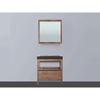 Saniclass Natural Wood Meuble salle de bain avec miroir 60cm Grey Oak avec vasque en pierre naturelle Black Spirit SW8964 Saniclass Natural Wood Meuble salle de bain avec miroir 60cm Grey Oak avec vasque en pierre naturelle Black Spirit SW8964